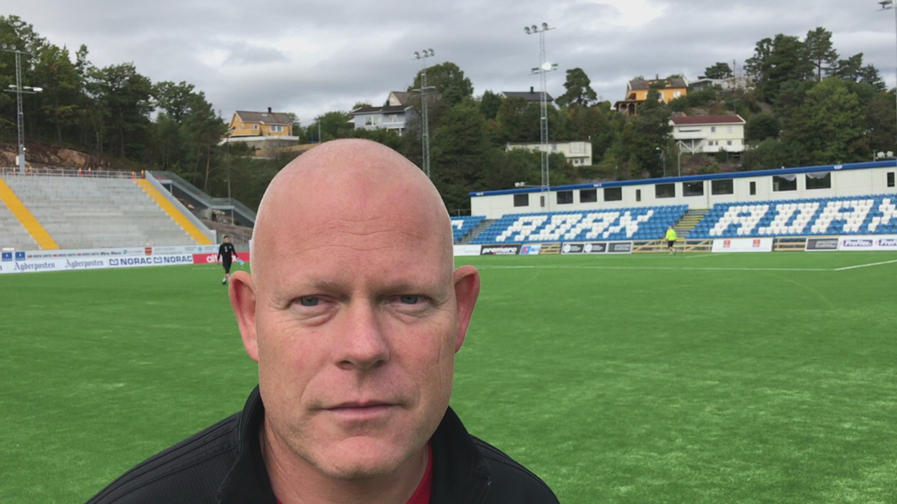 Frank før stadionåpningen